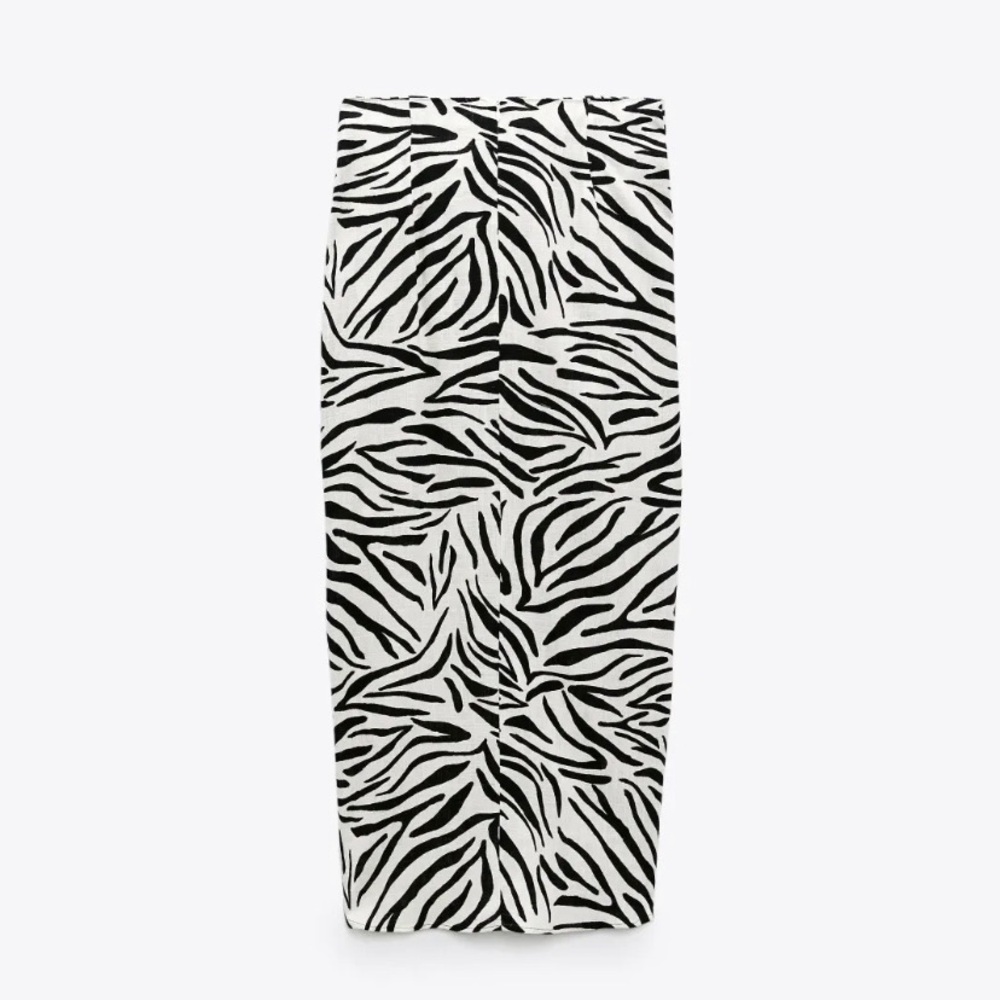 Zara zebra animal skirt